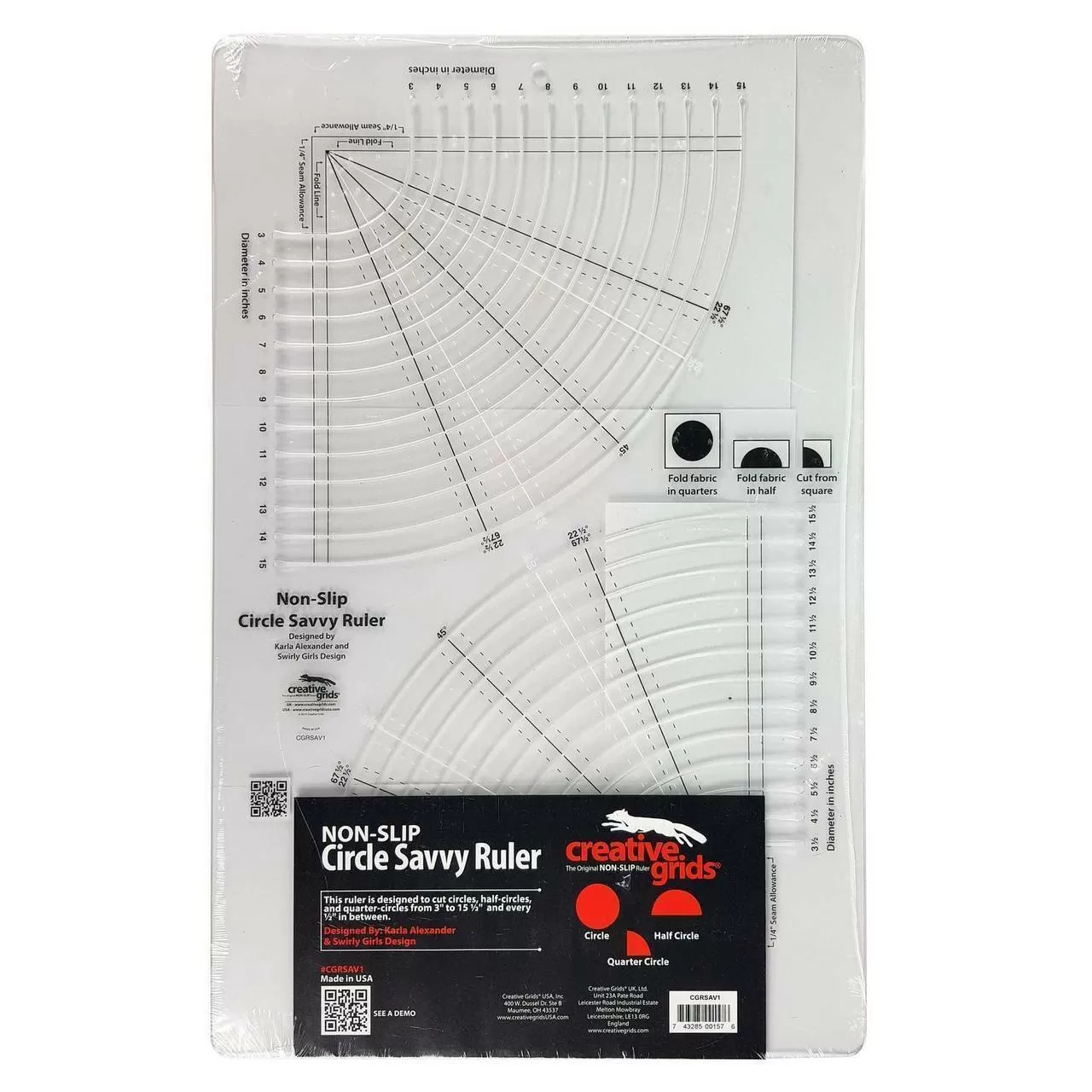 Creative Grids Ultimate Flying Geese Template and Quilt Ruler