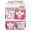 Angel  Delight Applique Cushion Pattern by Claire Turpin 2 Designs Included