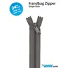 By Annie 24Inch Handbag Zipper Slate Gray - See Video