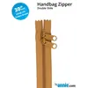 By Annie 30 Inch Handbag Zipper Golden Brown - See Video