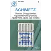 Schmetz Mixed Sizes Microtex Sewing Machine Needle - 5 Needle Packet : _ 2 x 60/8,  2 x 70/10 and 1 x 80/12