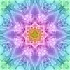 Opal Dream Big Kaleidoscope Hoffman Quilt Panel 43 x 43 Inches Digital Print
