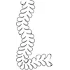 S-Curve Feather Border Medium #30450