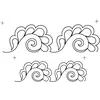 Feather Swirled Border #30612