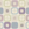Lilac and Blue Squares - W108in 2.75mtr Quilt Backing Fabric 100% Cotton