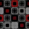 Black and Red Squares - W108in 2.75mtr Quilt Backing Fabric 100% Cotton