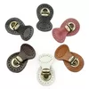 Genuine Leather 2 Piece Mortise Buckle Bag Clasp Multiple Colours Available