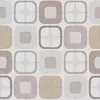 Tan and Light Grey Squares - W108in 2.75mtr Quilt Backing Fabric 100% Cotton