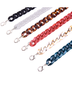 Flat Chain Acrylic Bag Handles 60cms 6 Colours Available