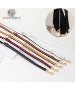 Leather Bag Handle Single Strap with Gold Buckle and Clips 95cm to 120 cms Multiple Colours Available