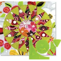 Sunburst 12" Patchwork Template - Meredithe Clark Signature Collection