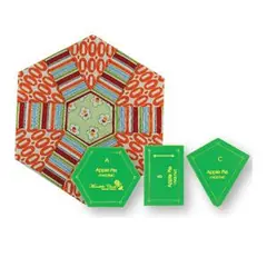 Apple Pie Patchwork Template Set - Playing with Hexagons