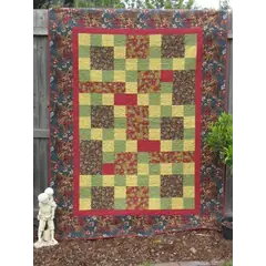 Stepping Around The Cabin Quilt - by Zoe Clifton
