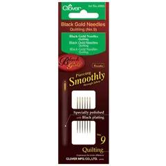 Clover Black Gold Quilting Needles Between Size 9 SEE VIDEO