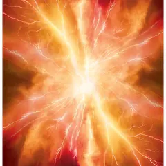 Flame Bolt Hoffman Quilt Panel 43 x 43 Inches Digital Print