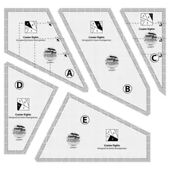 Creative Grids Crazier Eight 8" Template Set SEE VIDEO