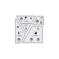 Creative Grids Scrap Crazy 6 Inch Template Set SEE VIDEO