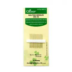 Clover Gold Eye Quilting Needles Size 10
