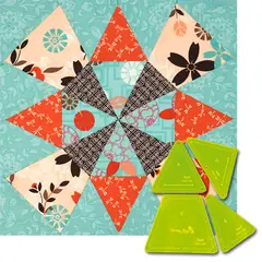 Swirl Patchwork Template - Meredithe Clark Signature Collection