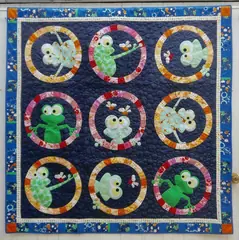 Frogface Applique Quilt Pattern by Claire Turpin
