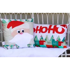 HoHoHo Applique Cushion Pattern by Claire Turpin 2 Designs Included