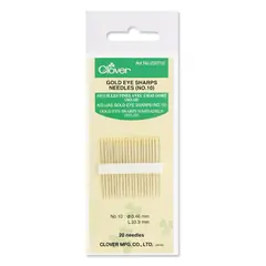 Clover Gold Eye Sharp Needles Size 10