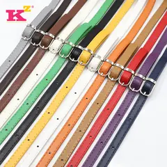Leather Bag Handle Single Strap with Buckle and Clips 100 to 120 cms Multiple Colours Available