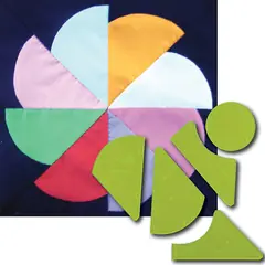 Ferris Wheel Patchwork Template - Meredithe Clark Signature Collection