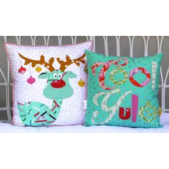 Cool Yule Applique Cushion Pattern by Claire Turpin 2 Designs Included