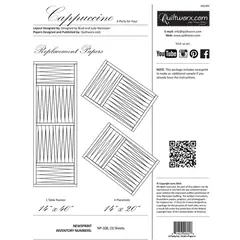 Cappuccino A Party for 4 Placemats and Table Runner Replacement Papers Only  Judy Niemeye