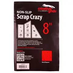 Creative Grids Scrap Crazy Eight 8" Template Set SEE VIDEO