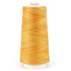 Peachy Orange Swirls Maxi-lock 3000yd Polyester Serger Overlocker Thread