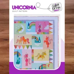 Unicornia Applique Quilt Pattern by Claire Turpin
