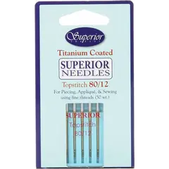 Superior 80/12 Topstitch Titanium Machine Needles SEE VIDEO