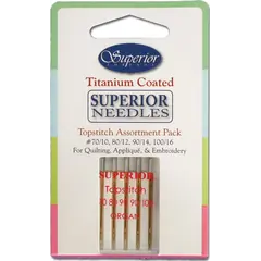 Superior Assorted Sizes Topstitch Titanium Machine Needles SEE VIDEO