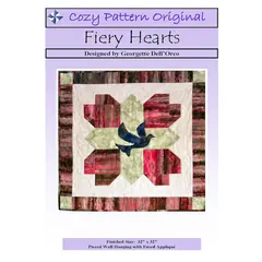 Fiery Hearts Pattern by Cozy Quilt Designs