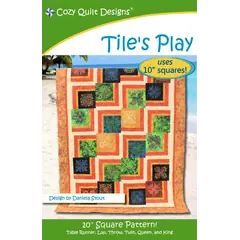 Tile's Play Pattern by Cozy Quilt Designs - Image of Pattern Cover