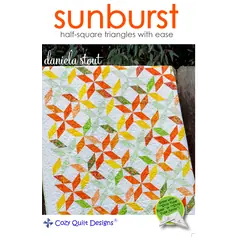 Sunburst Pattern by Cozy Quilt Designs - Image of Pattern Cover