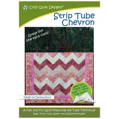 Strip Tube Chevron Pattern by Cozy Quilt Designs - Image of Pattern Cover