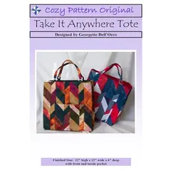 Take It Anywhere Tote Pattern by Cozy Quilt Designs - Image of Pattern Cover