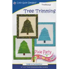 Tree Trimming Pattern by Cozy Quilt Designs - Image of Pattern Cover