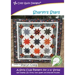 Sharyn's Stars Pattern by Cozy Quilt Designs - Image of Pattern Cover