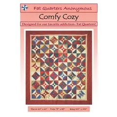 A Fat Quarter Anonymous Pattern! This classic design is a great way to use those sophisticated fat quarter bundles! The background gives the pattern shape, letting the colors of the fat quarters dazzle and sparkle like color crystals.