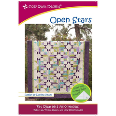 Open Stars Pattern by Cozy Quilt Designs - Image of Pattern Cover