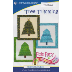 Tree Trimming Pattern by Cozy Quilt Designs - Image of Pattern Cover