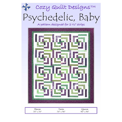 Psychedelic, Baby Pattern by Cozy Quilt Designs - Image of Pattern Cover