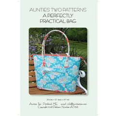 Perfectly Practical Bag Pattern AT626 by Aunties Two - Image of Pattern Cover
