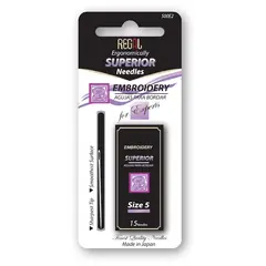 Embroidery Needles Size 5 by Regal Hand Sewing Needles