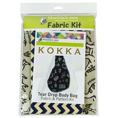 KOKKA Tear Drop Body Bag Pattern & Fabric Kit