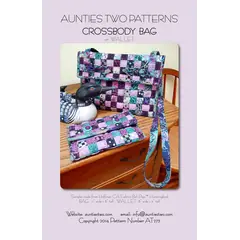 Crossbody Bag or Wallet Bag Pattern AT273 by Aunties Two - Image of Pattern Cover